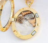 Memorial Floating Charms Locket Keyring. Angels Never Leave.