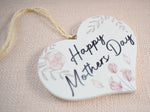 Happy Mothers Day Wooden Hanging Heart Decoration