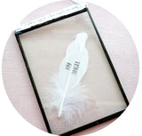 My Angel Memorial Real Feather Floating Frame