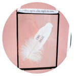 Our Angel Memorial Real Feather Floating Frame