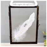 Nan In Memory Real Feather Floating Frame