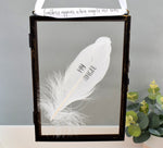 My Angel Memorial Real Feather Floating Frame