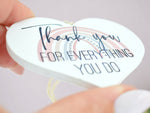 Thank You For Everything Wooden Hanging Heart Decoration