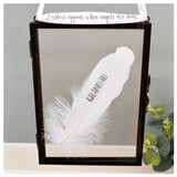 Grandad Memorial Real Feather Floating Frame