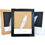 Personalised Feather In Memory Frame