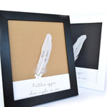 Feathers Appear when Angels are near Personalised Frame