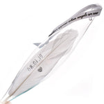 Personalised White Feather Teardrop Keepsake