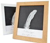 White Feather Personalised Memorial Frame