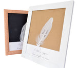 White Feather Personalised Memorial Frame