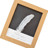 Personalised Feather In Memory Frame