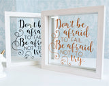 Don't Be Afraid To Fail Quote Frame