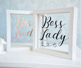 Boss Lady Floating Glass Frame