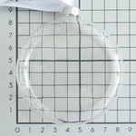 Personalised White Feather Glass Round Bauble