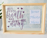 Quote Photo Frame Personalise Colours