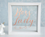 Boss Lady Floating Glass Frame