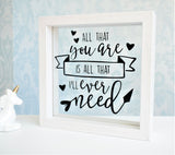 All That You Are Quote Frame