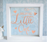 Dream Big Quote Floating Glass Frame. Personalised Colours and Style. Wood Shelf Decor. Handmade Baby Boy Girl Neutral Mum Mom Keepsake