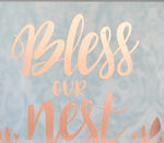 Bless Our Nest Quote Floating Frame