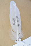 Feathers Appear when Angels are near Personalised Frame